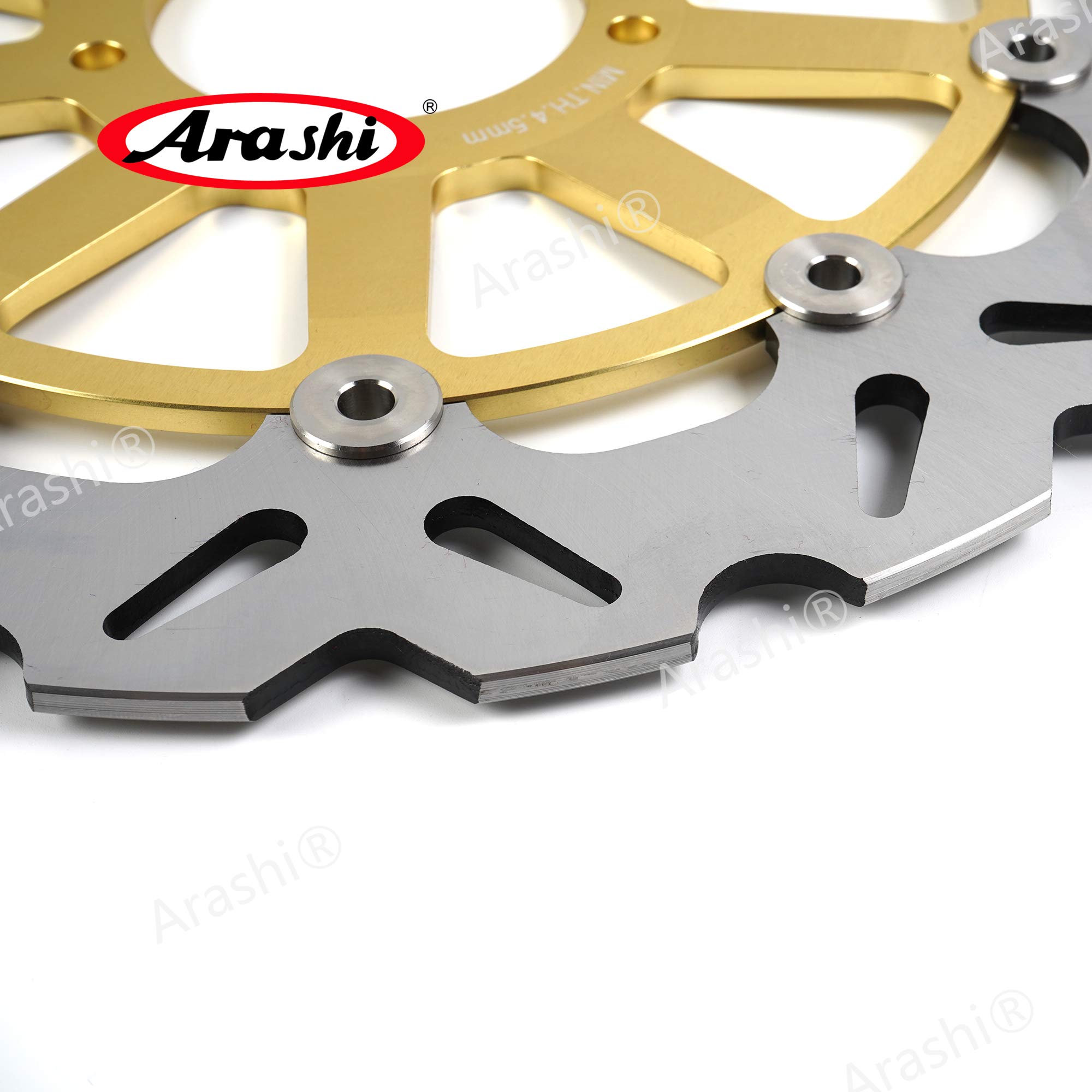 Arashi Rotores de discos de freno delanteros flotantes compatibles con Ducati Monster HYPERMOTARD 797 796 821 937 1100, SCRAMBLER 1100 PRO, DIAVEL MULTISTRADA 1200, DIAVEL 1262, XDIAVEL 1262 ABS