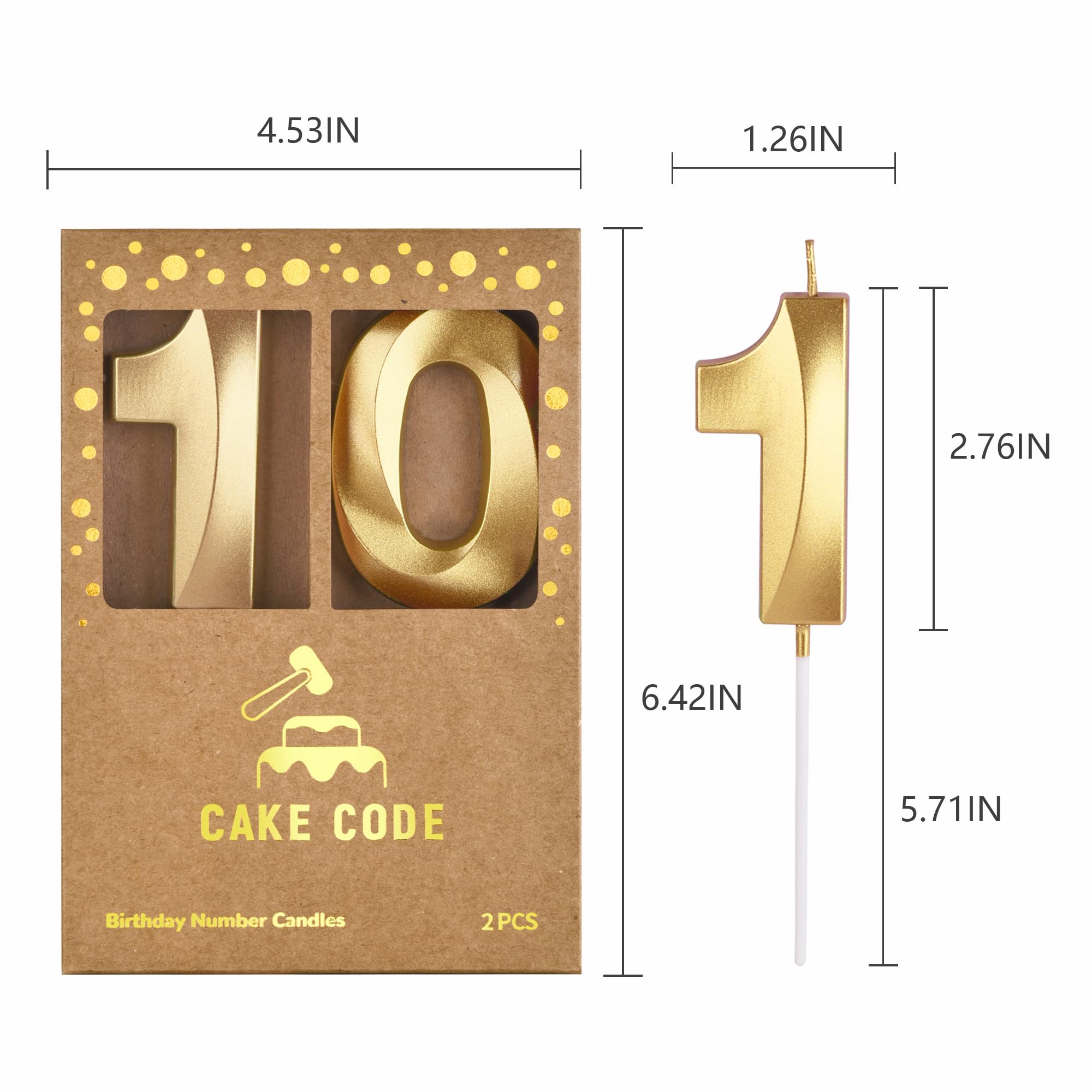 Velas de cumpleaños de oro con diamantes de 2.76 pulgadas, velas de números dorados, velas de números de pastel, decoración de cumpleaños, celebración de fiesta