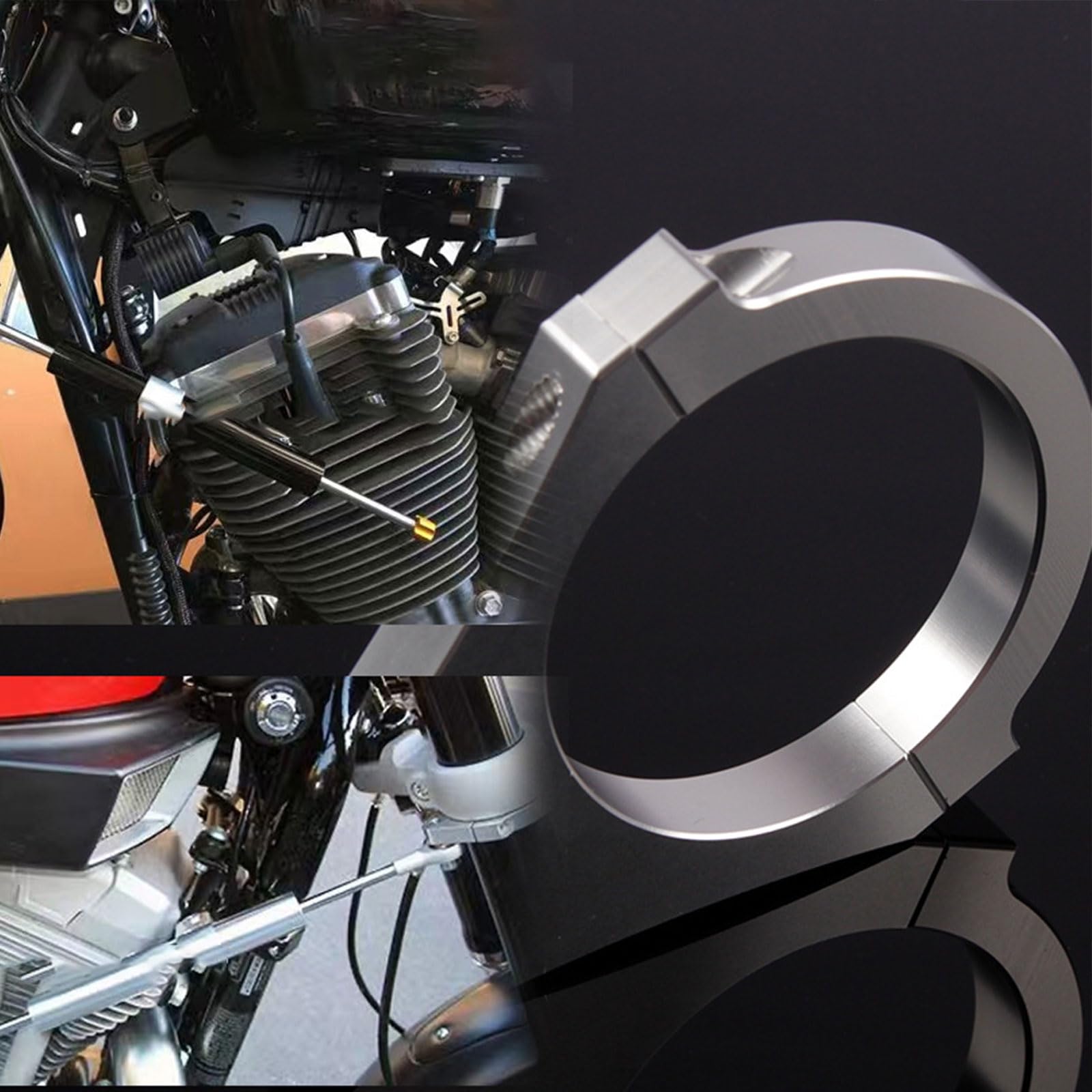 1 Pezzo Motore di fresatura CNC a mandrino con 4 viti Staffa per morsetto mandrino 65 mm | Leroy