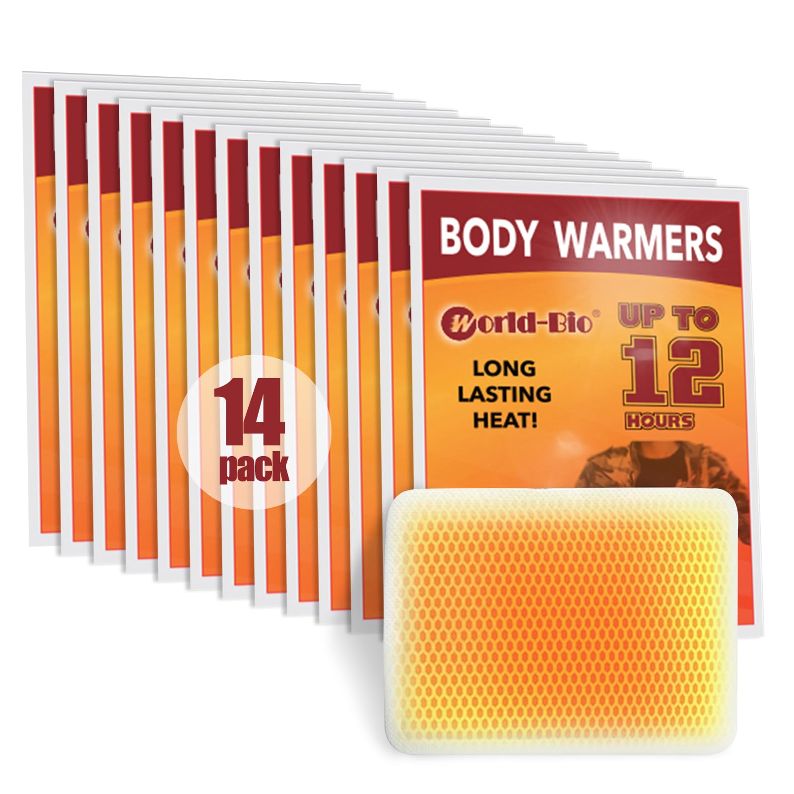 MR.ICE 7/14/20/40 Packs Body Warmers Large Pads for Women Men Kids, with Adhesive Backing Gives 12 Hours Warm (5.1" x 3.7"), Big Heat Sticker for Camping Hiking