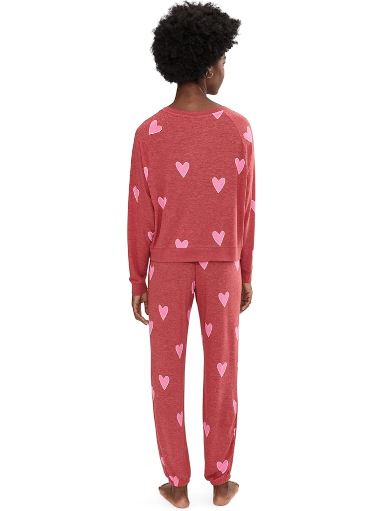 Red HONEYDEW Star Seeker Brushed Jersey Lounge Set