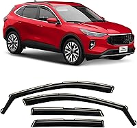 Vista 1 de Voron Glass - Protectores de lluvia extra duraderos en canal para Ford Escape 2020-2026, deflectores de ventana, viseras de ventilación, 4 piezas