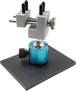 Mini Vise Tabletop Clamp for Model Building & Gunpla - 360° Rotating Spherical Base, Universal Bench Vice with 4 Columns for Irregular Shapes - Precision Tool for Jewelry Making & Crafts