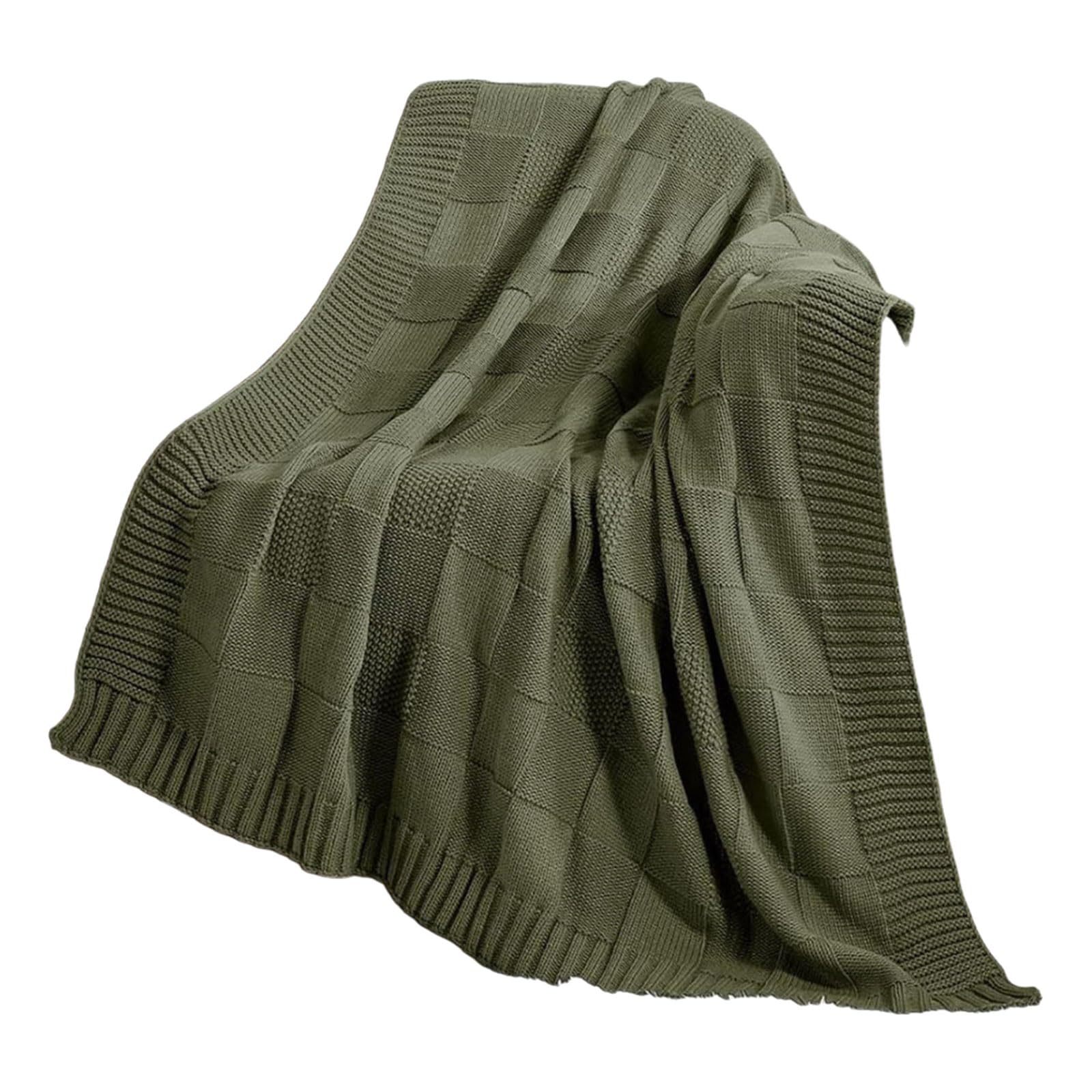 Buxuaaaa Women's D Knit Blanket Soft An Comfortable For Elderly, Pregnant Baby Air Conditioning Breathable Throw Blanket Stylish Home Ecoration