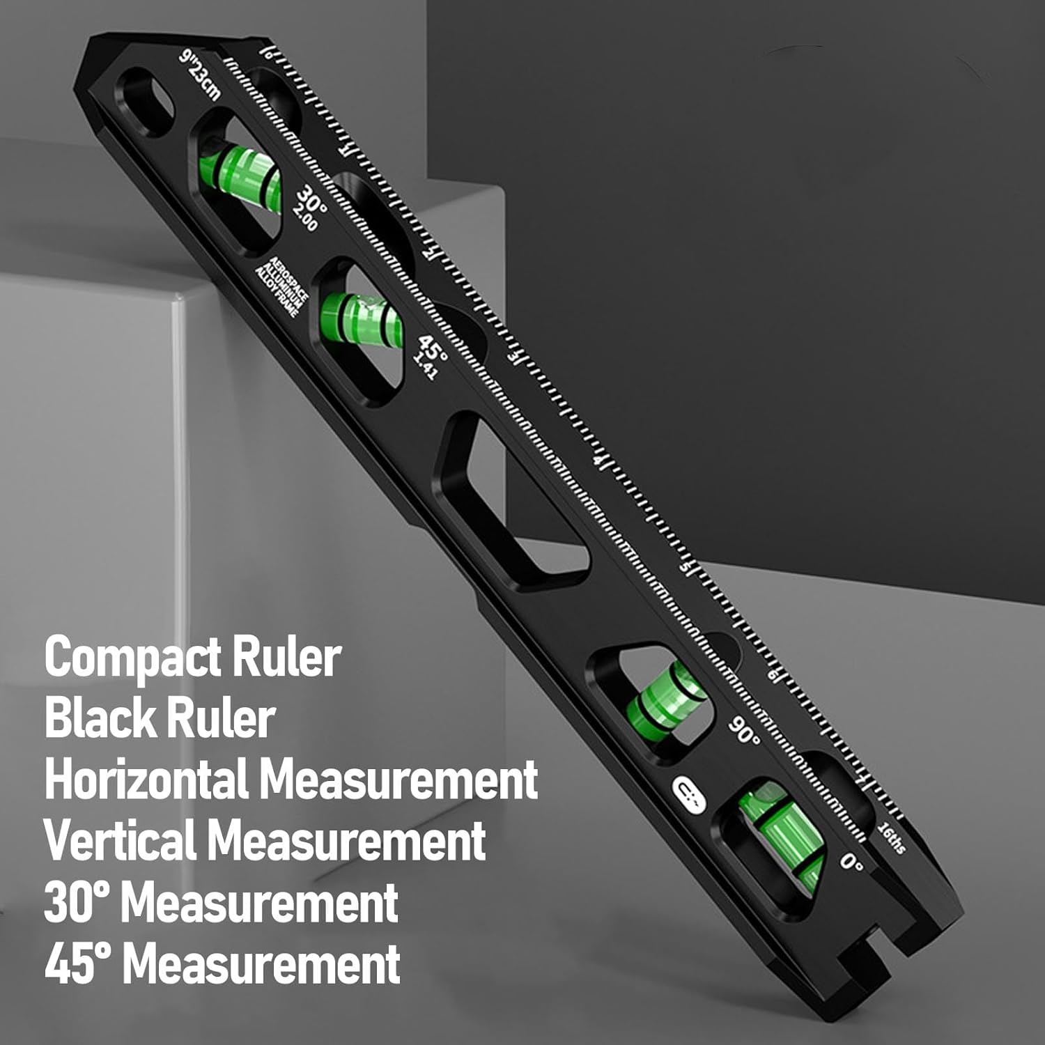 Magnetic Bubble Level Ruler with V Groove for Pipes and Conduits Cast Aluminum Compact Durable Measuring Tool Pipe Level Conduit Level Instrument