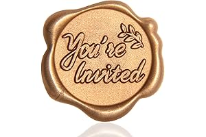 50 Pcs Gold You're Invited Stickers