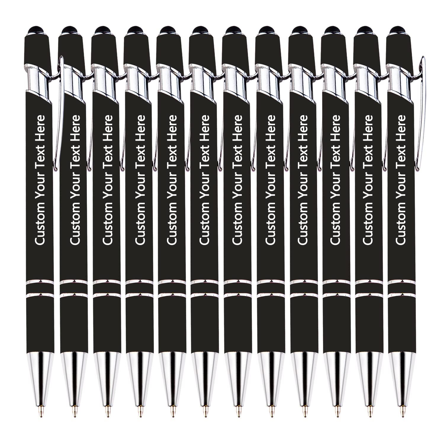 KOLOWKO Personalized 2-in-1 Ballpoint Pen & Stylus - Custom Text/Name/Message - Bulk Order Up to 1000 Pens for Business, Graduation, Anniversary โ image 1