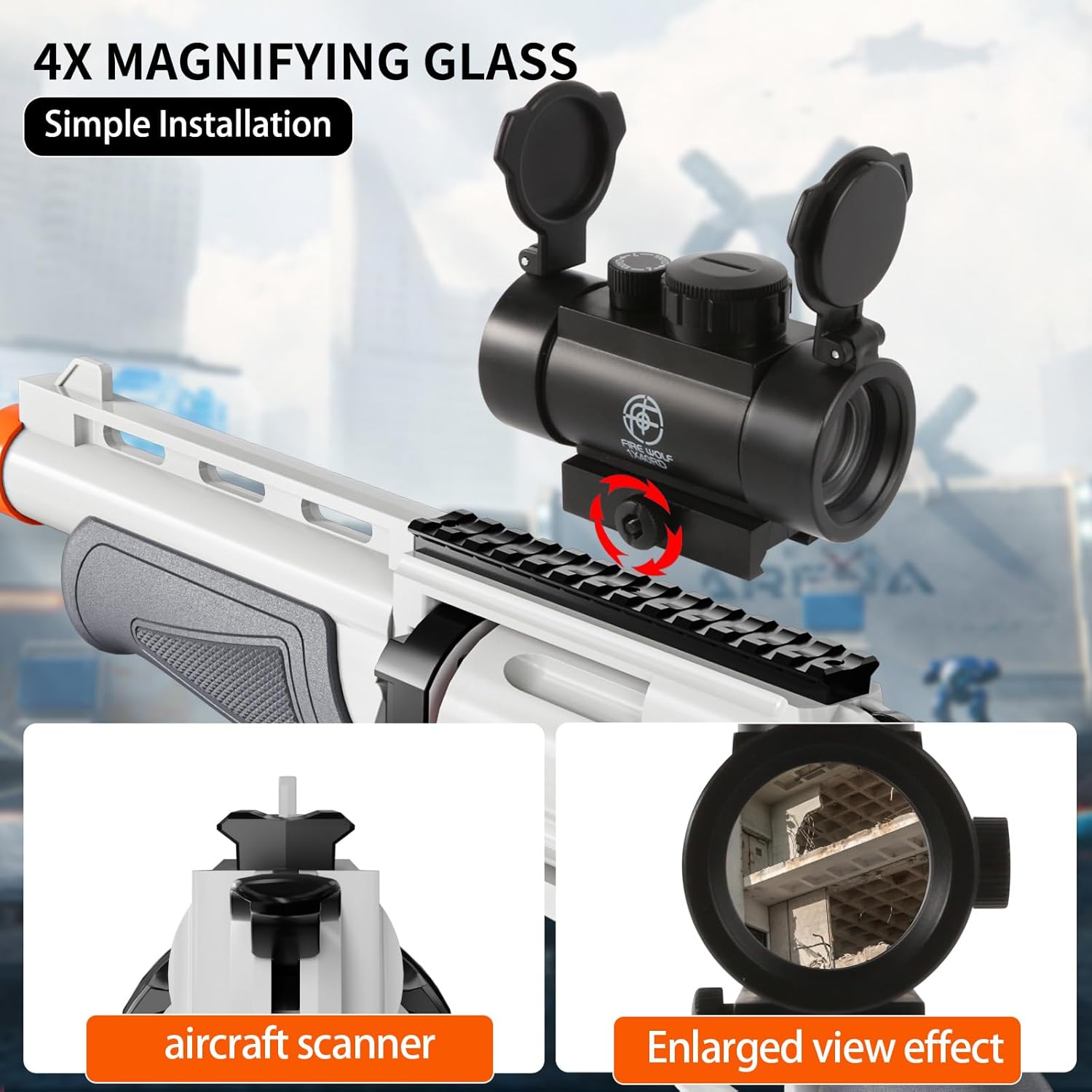 Toy Guns for Boys, Shotgun Foam Blaster, Enhanced Revolver Children Outdoor CS Soft Bullet Toy Rifle, Birthday Xmas Gift for Kids Age 8+ (Grizzly)
