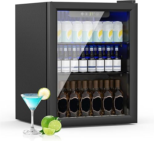 Miniatura 12 de Mini Refrigerador Compacto de 24 Latas/0.9 Pies Cúbicos para Refrescos, Bebidas, Cerveza o Vino, Pequeño Refrigerador Enfriador de Bebidas Portátil