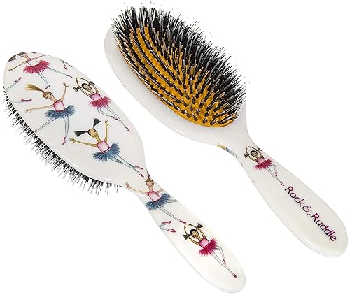 Natural Mixed Bristle Hair Brush for Women & Kids. Perfect