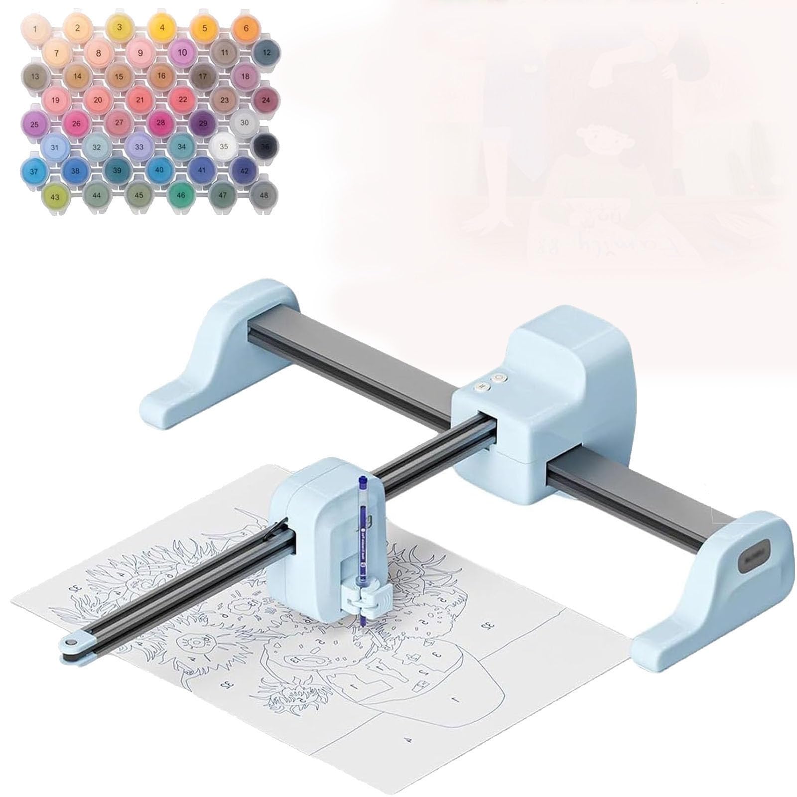 Dessin numérique personnalisé sur toile, traits automatiques qui disparaissent, épaisseur maximale de 16 mm, et connexion USB, pour la famille et les amis