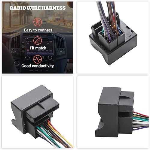 Miniatura 3 de RED WOLF Compatible con Volkswagen 2004-2015, BMW 3/5, Audi 2002-2010 Reemplazo de cable de radio estéreo de repuesto conector a enchufe OEM