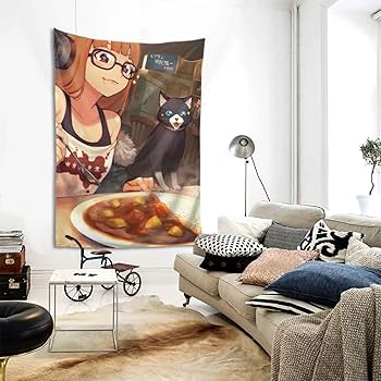 Amazon.co.jp: タペストリー ペルソナ5 佐倉双葉 P5 布ポスター 大判