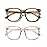 PANNER 2Pack Oversized Blue Light Blocking Glasses for Women Men Square Computer Eyeglasses Reduce Eyestrain(Brown+Apricot)