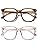 PANNER 2Pack Oversized Blue Light Blocking Glasses for Women Men Square Computer Eyeglasses Reduce Eyestrain(Brown+Apricot)