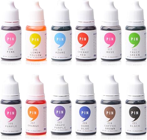 Amazon Com Jiupin Food Coloring 12 Color Vibrant Cake Food Coloring Set For Baking Decorating Fondant And Cooking Upgraded Liquid Concentrated Icing Food Color Dye For Slime Making Grocery Gourmet Food