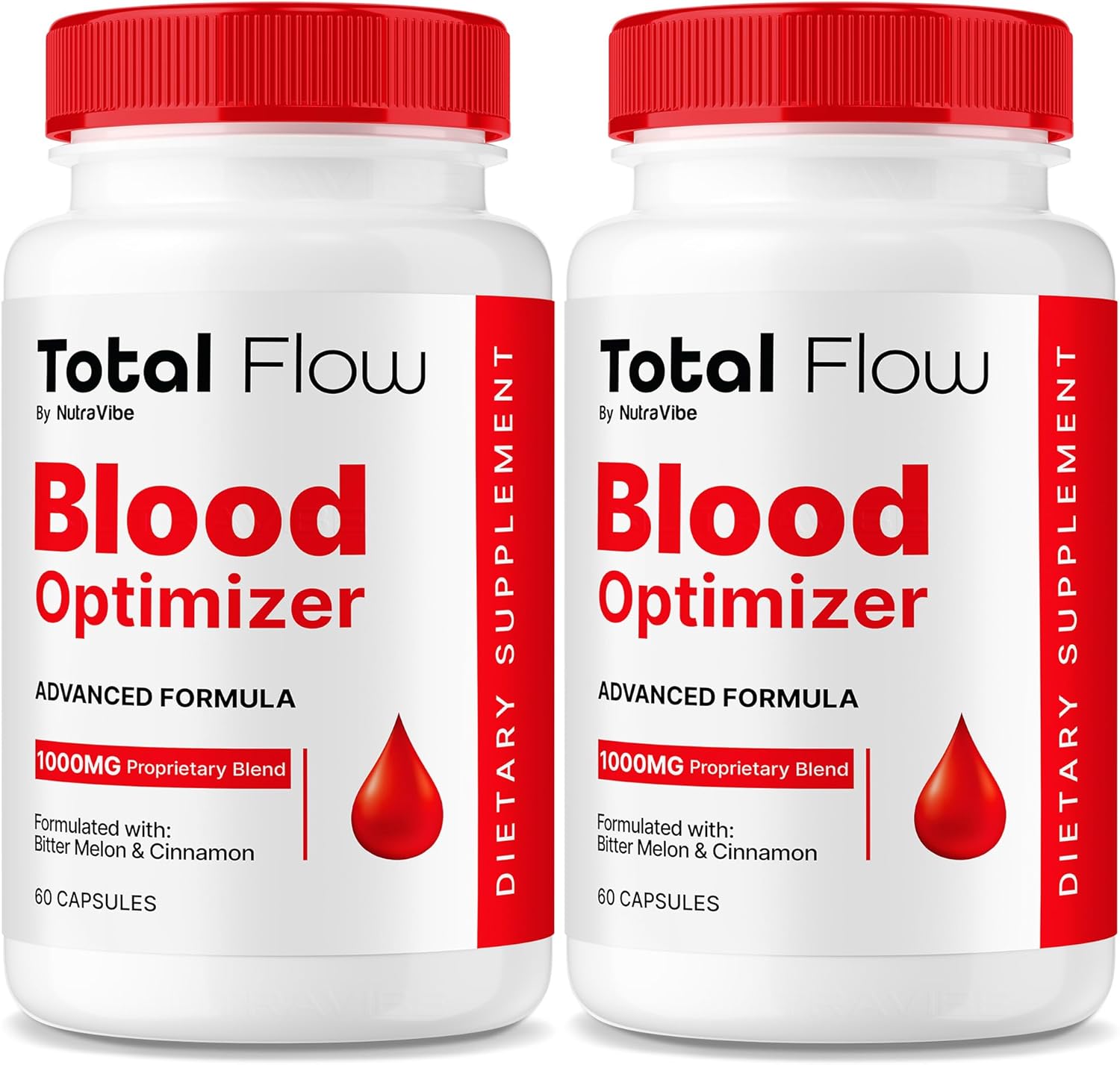 (2 Pack) Total Flow Blood Balance – Total Flow Blood Optimizer Formula with Natural Ingredients to Support Daily Energy, Healthy Circulation, Balanced Levels, Easy-to-Take Pills (120 Capsules)
