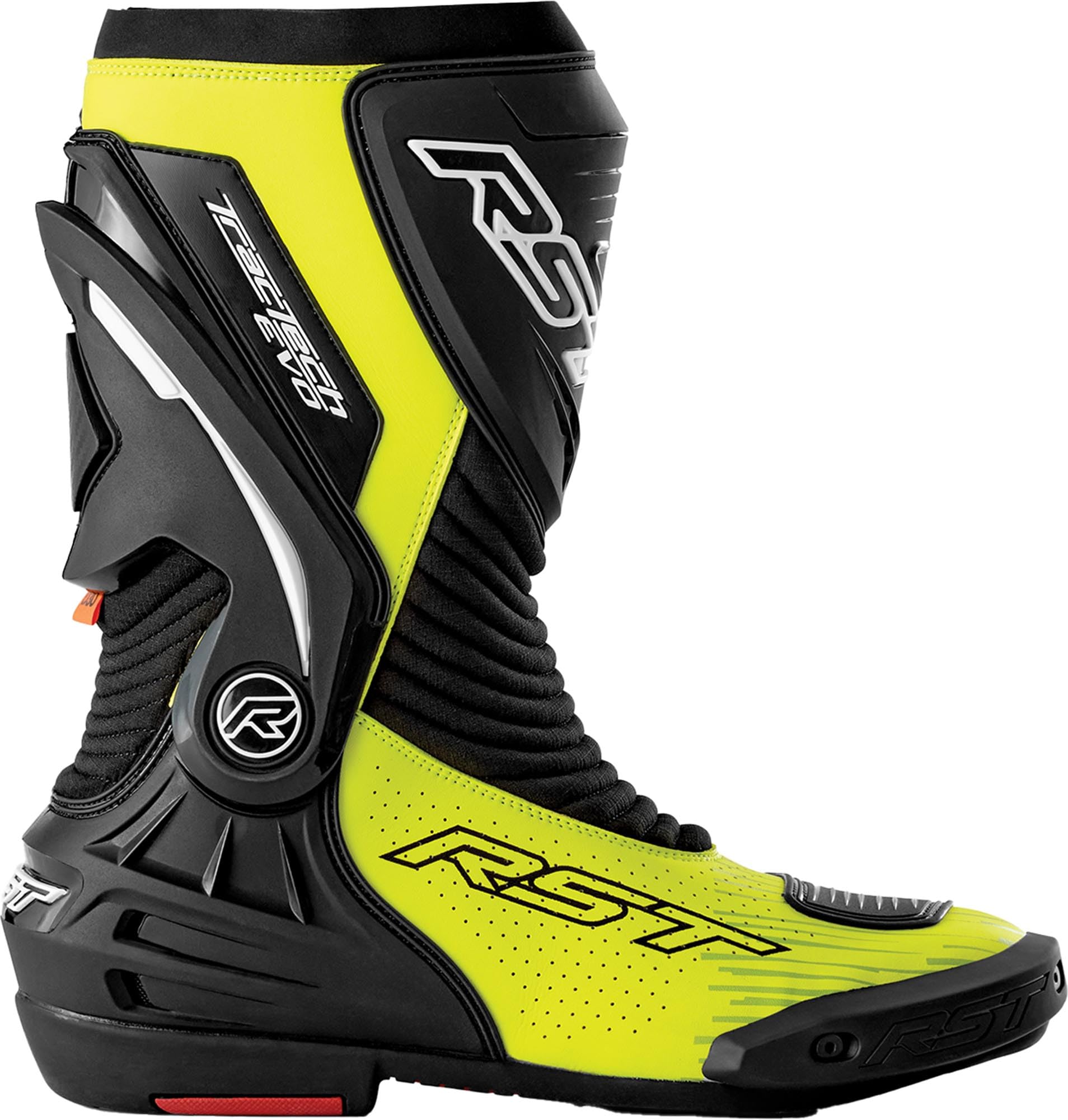RST Tractech Evo D3O Stivali da motocicletta perforati, nero/giallo fluo, 46
