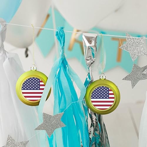 Vista 215 de Adornos dorados de bola de Navidad de Trinidad y Tobago, adorno de bola de bandera de Trinidad y Tobago, adornos de Navidad de bandera nacional