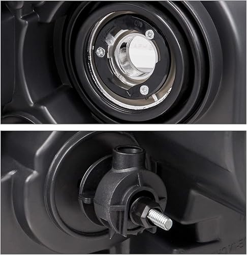 Miniatura 6 de M-AUTO Conjunto de faros delanteros de proyector con bombillas halógenas compatibles con Jeep Grand Cherokee 2014 2015 2016, pre-Facelift, faros