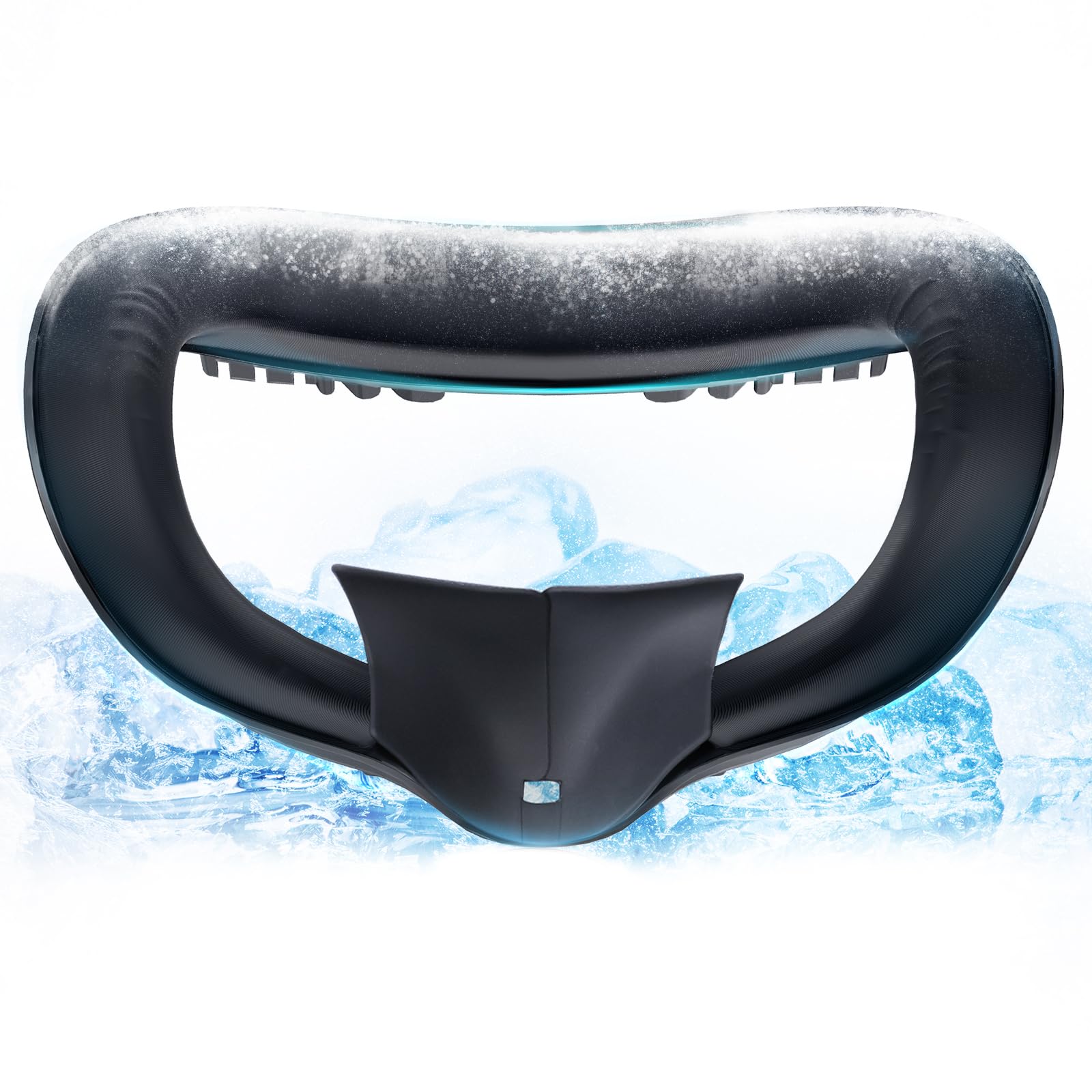 DESTEK Cooling Face Pad Compatible with Oculus Quest 2, Comfort Face Cover Replacement,Easy to Install -Including Facial Interface and Removable Light-Blocking Nose Guard