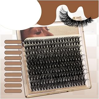 Juego de 200 racimos de pestañas naturales, p...