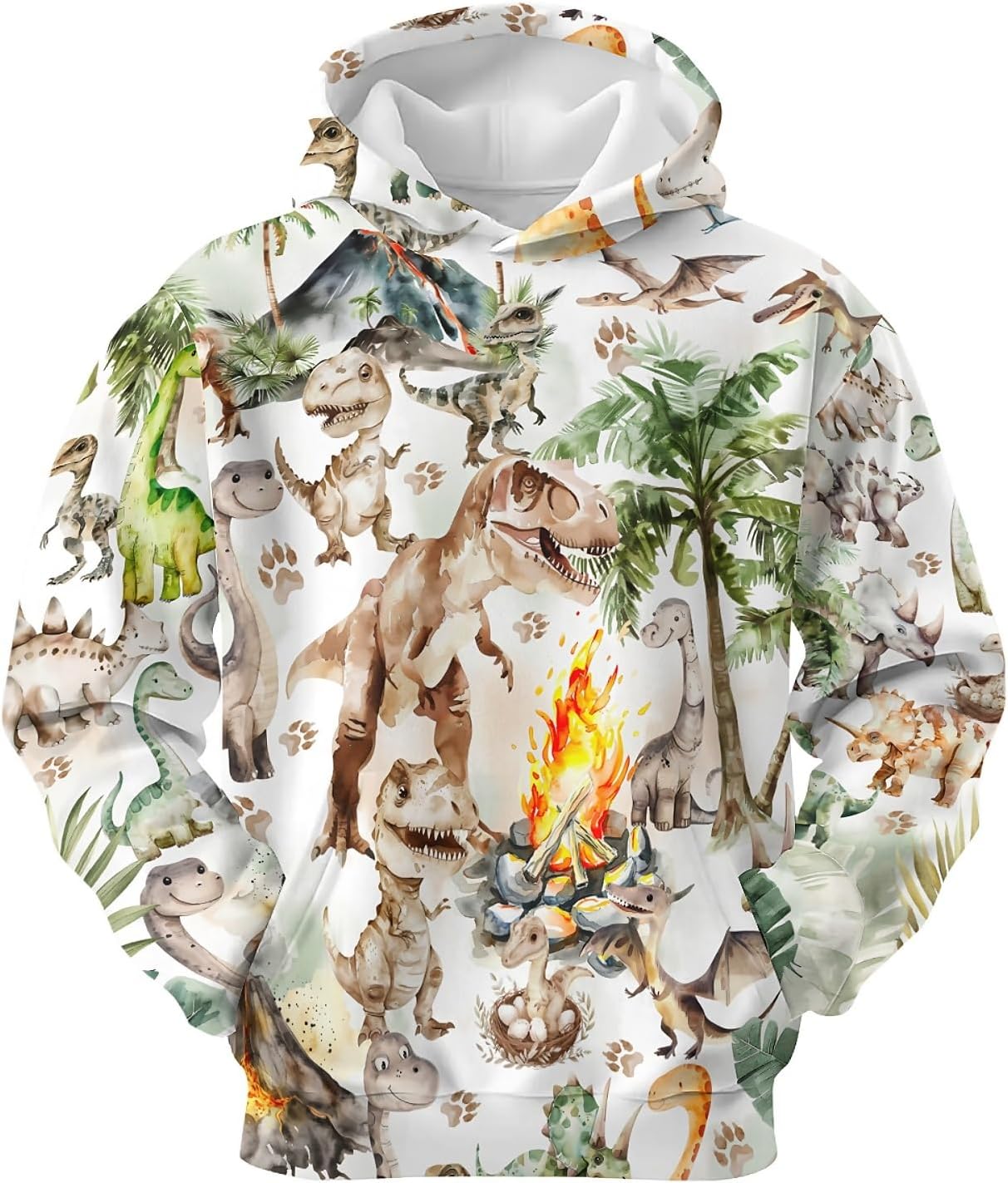 Unisex Hoodies for Boys Girls, 3D Printed Hooded Sweatshirts Graphic Pullover Hoodie With Pocket 6-16Y