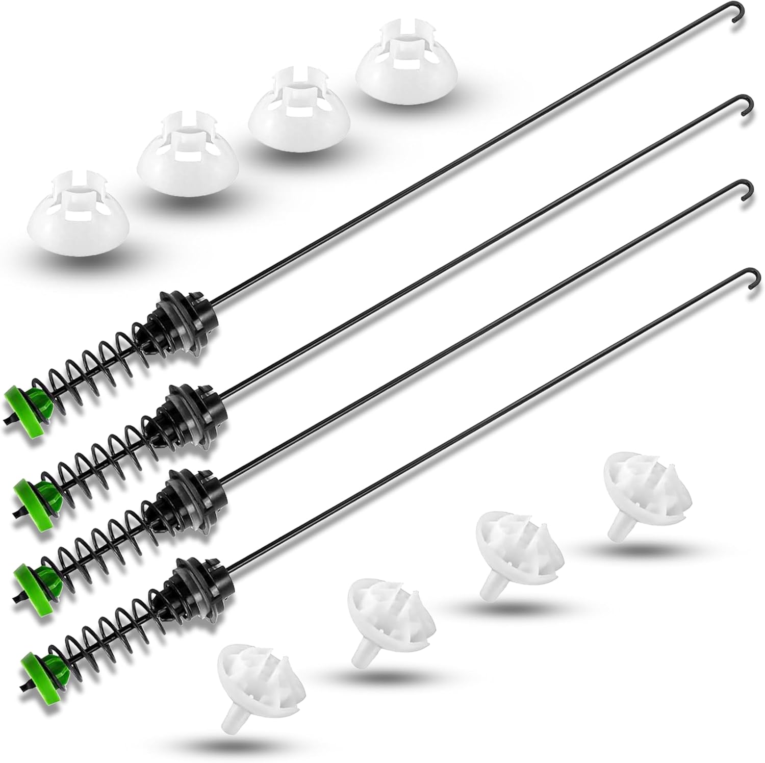 ?Upgraded?Sets 4Pcs W11130362 WTW5000DW1 WTW5000DW2 WTW5000DW3 MVWX655DW1 MVWC565FW1 Washer Suspension Rod Kit For Whirlpool Maytag Kenmore Crosley Washer Suspension Rod Kit 23.3in (4pcs)