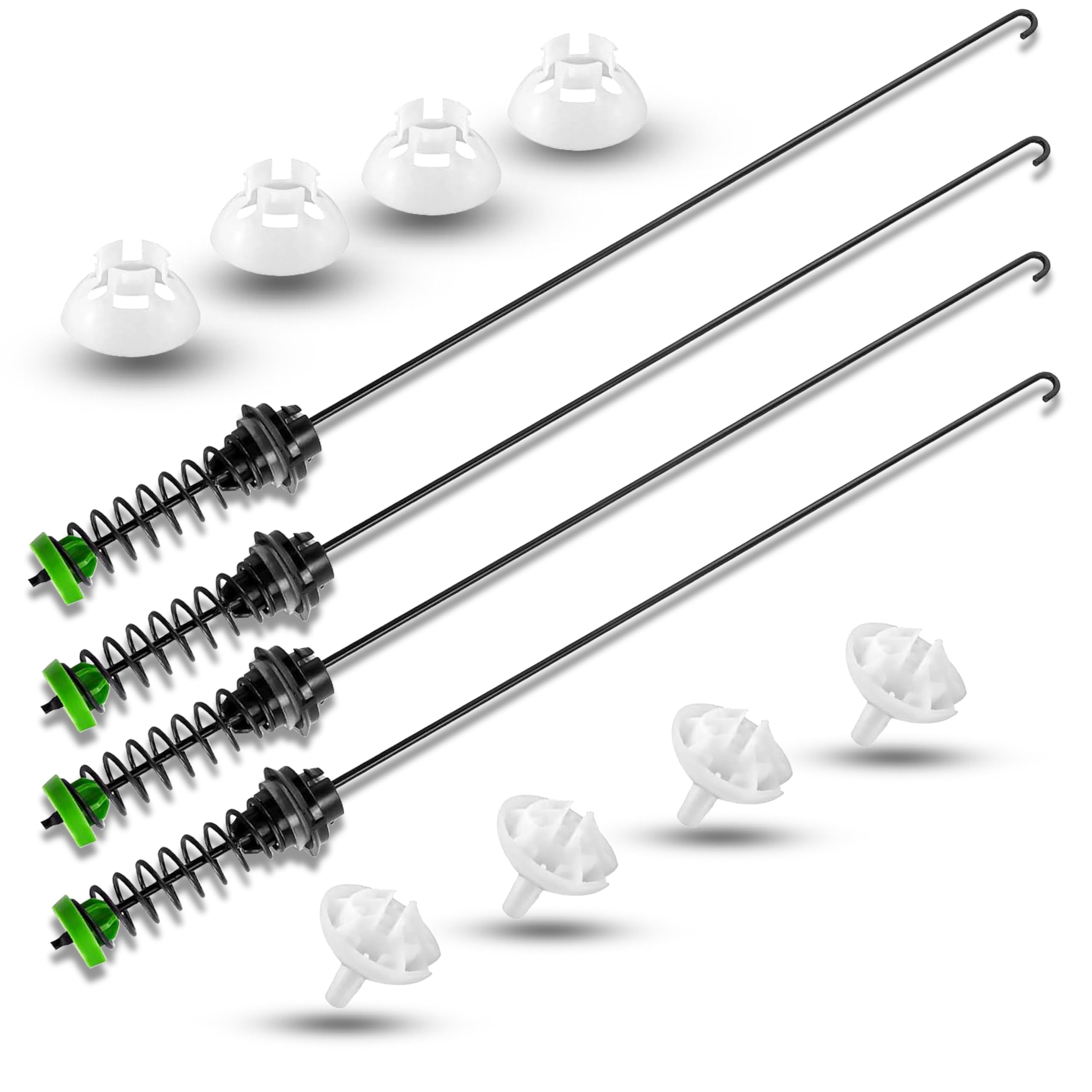 ?Upgraded?W11130362 WTW5000DW2 WTW5000DW3 WTW5000DW1 MVWX655DW1 MVWC565FW1 Washer Suspension Rod Kit for Whirlpool Maytag Kenmore Washer - Replaces W10594080 W10748956 W10735786 W10780040 (4pcs)