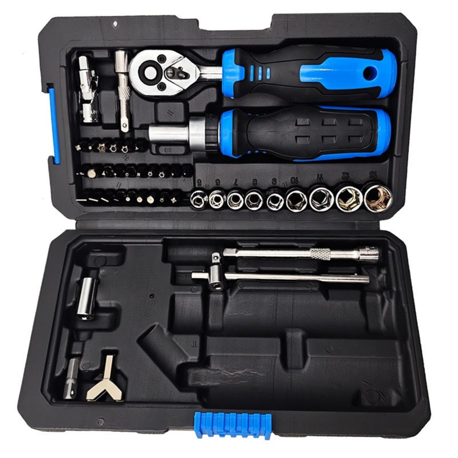 Zepfjhe Chrome Steel Ratchets Tool 43 Pieces For Electronics And Automotive Maintenance Hand Tool Combo