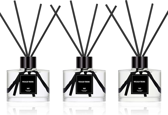 Amazon.com: Reed Diffuser Set of 3 for Bathroom Air Fresheners, Oil ...