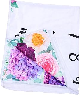 Hohopeti Cobertor de marcos de pelúcia cobertores de foto presentes adereços de foto mensal cobertor de memória recém-nascido cobertor de foto de bebê cobertor de flanela bebê marco cobertor