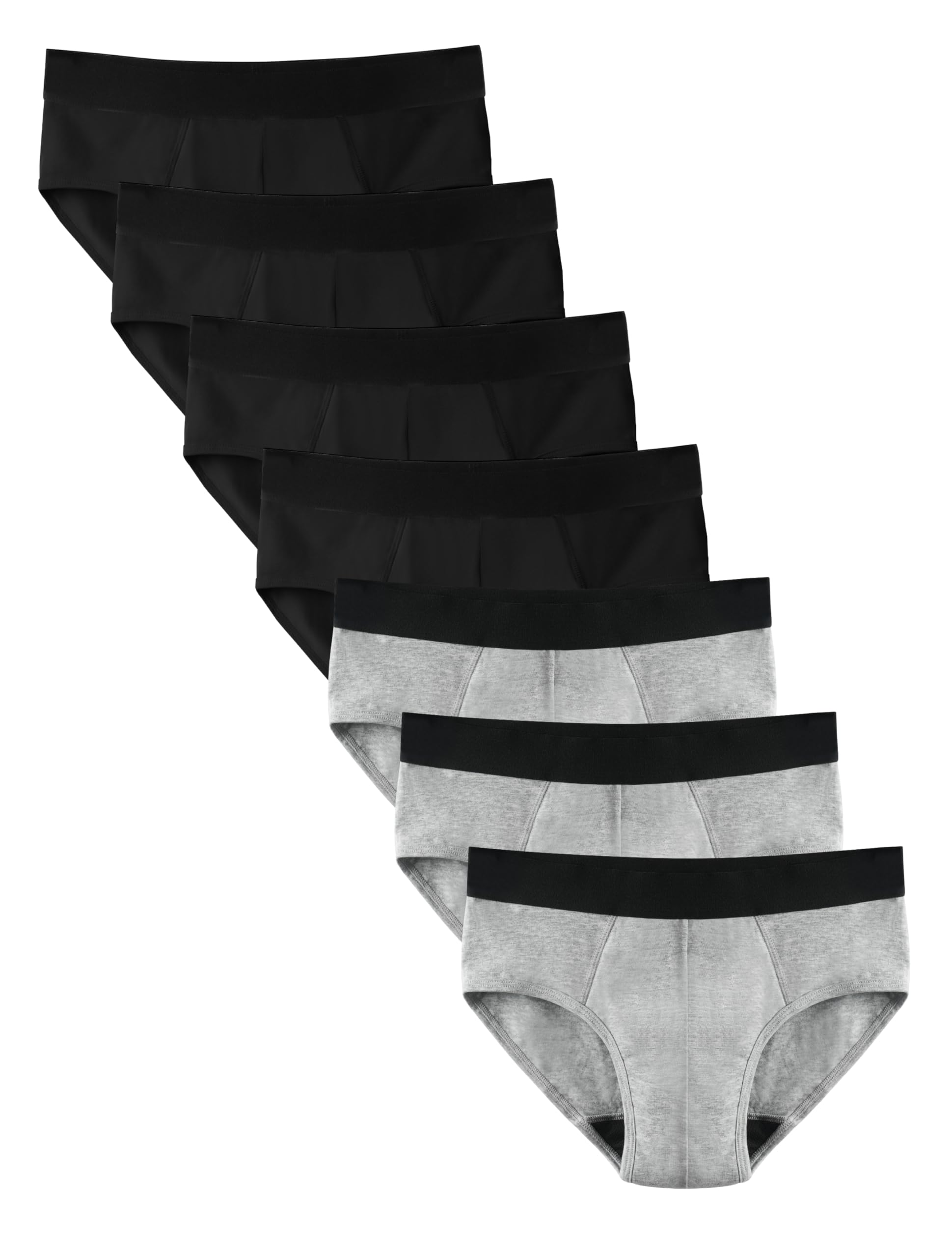 TIICHOO Boys Incontinence Underwear Reusable Cotton Boxer Briefs for Kids 7 Pack