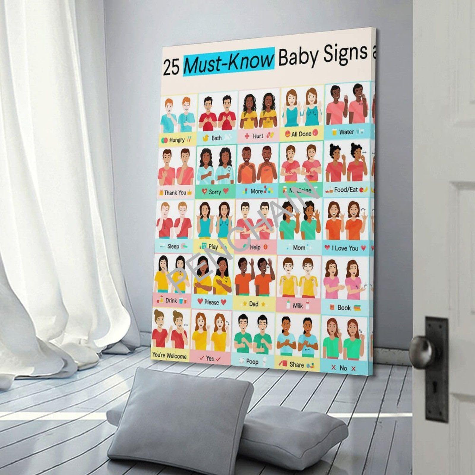 Baby Poster Signs Jungle Baby Shower Welcome Print, Tropical Safari