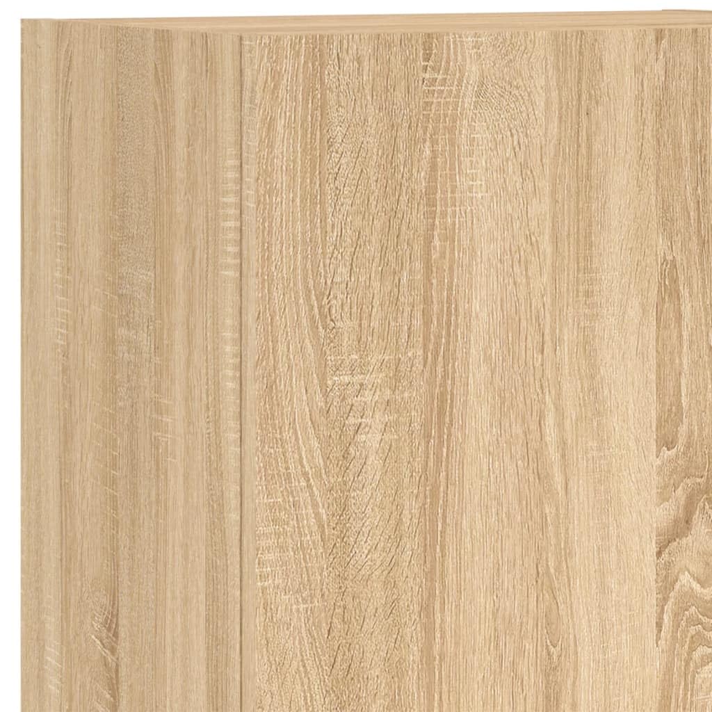 vidaXL Meuble TV Mural chêne Sonoma 40,5x30x102 cm Bois d'ingénierie