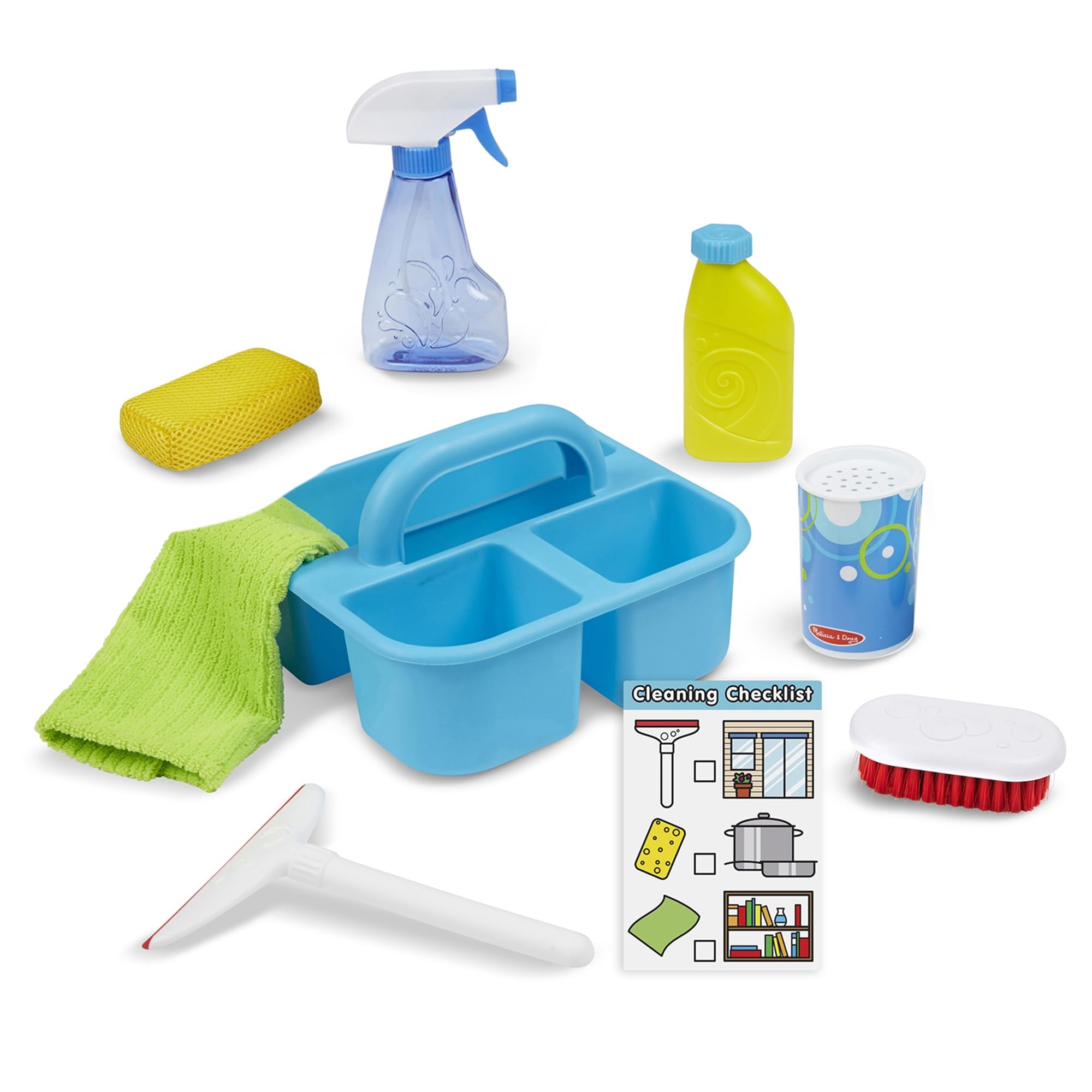 Melissa & Doug -Reinigungscaddy Set -11-teiliges Set für kreatives Rollenspiel, für Kinder ab 3 Jahren