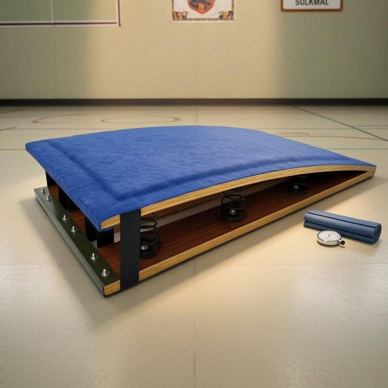 Children Springboard - Tavola per saltare per bambini, ginnastica, allenamento, con superficie imbottita imbottita per una comoda e