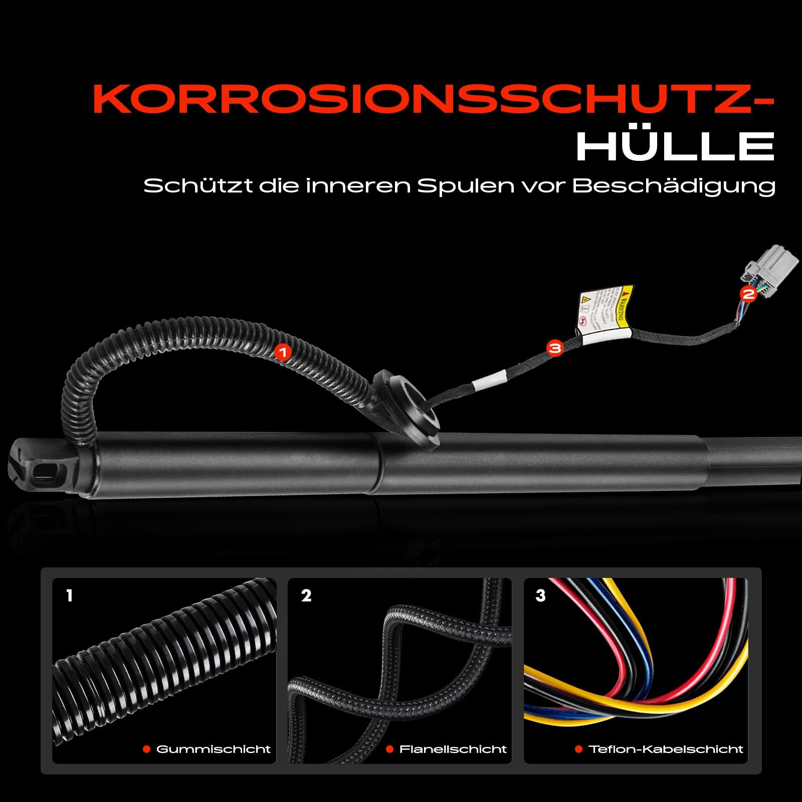 Frankberg 1x Gasfeder Powerlift Heckklappe Rechts Kompatibel mit XC40 536 SUV Electric 2017-Heute Replace# 32296297