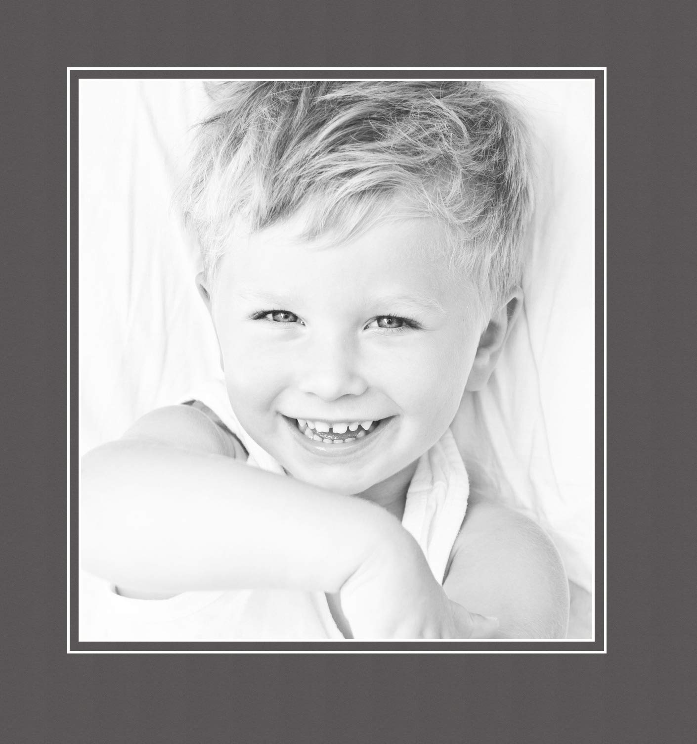 11x12 Cinder / Charcoal Custom Mat for Picture Frame with 7x8 opening size (Mat Only, Frame NOT Included)