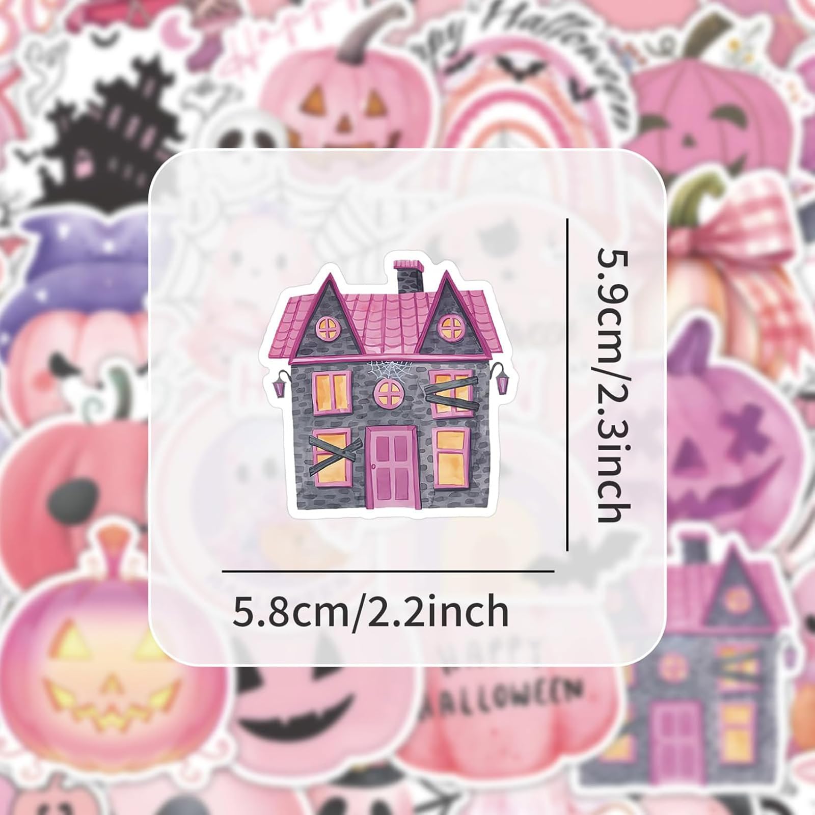 Pack De 100 Pegatinas De Halloween – Impermeables Y Decorativas Para Ordenador, Teléfono, Botella O Fiestas De Cosplay