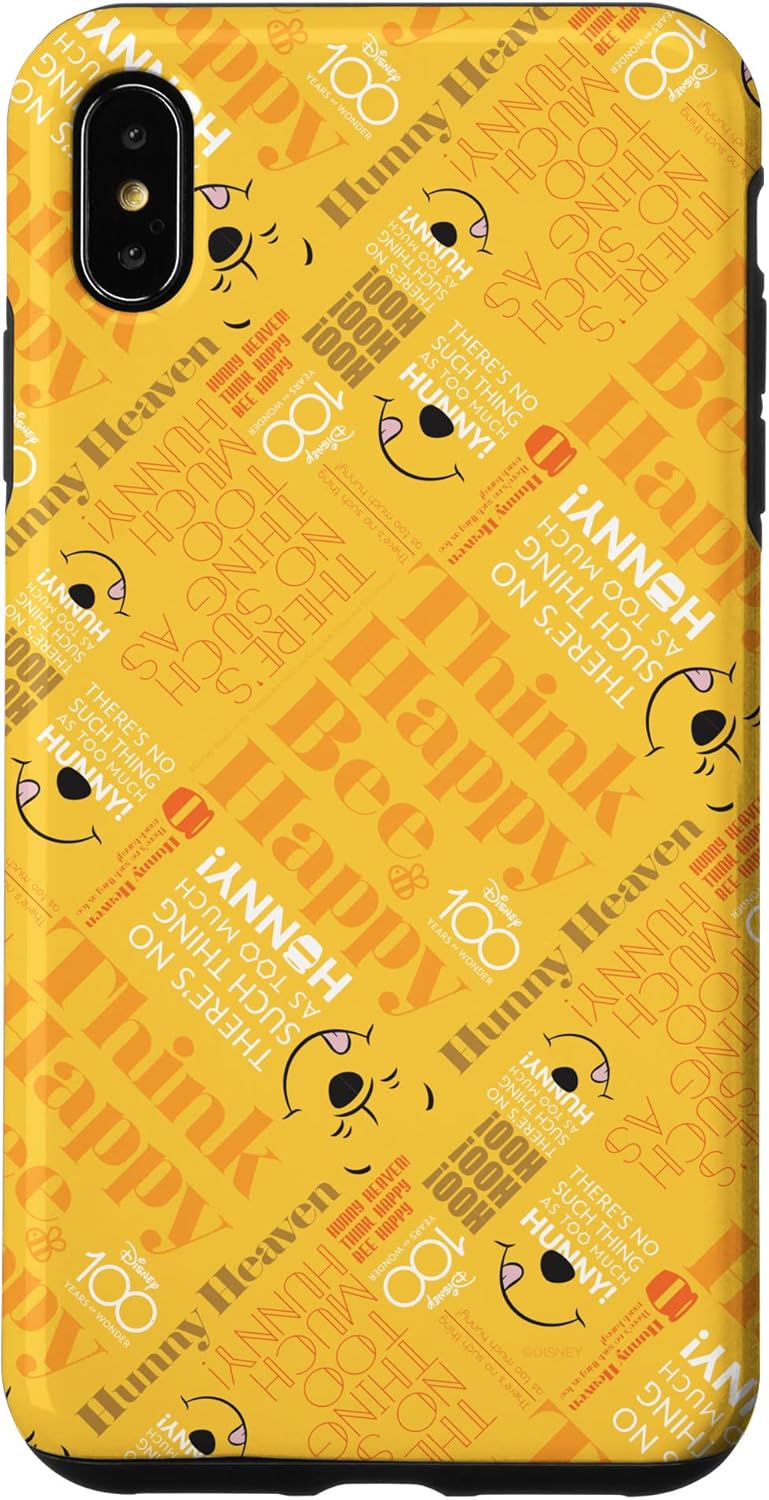 iPhone 14 Pro Max Disney 100 Winnie the Pooh Smile Think Happy Bee Happy D100 Case