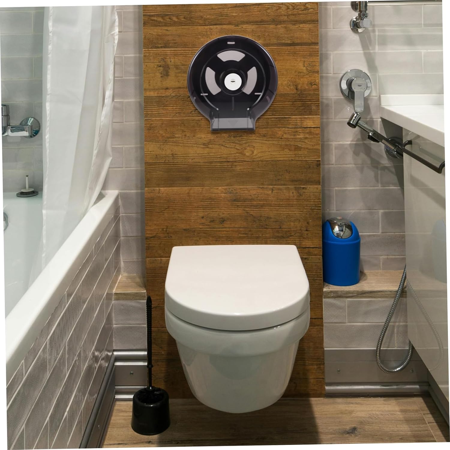 Wall Mount Toilet Paper Holder Storage Tissue Rack for Bathroom and Kitchen Easy Installation and -Term Use for Restrooms