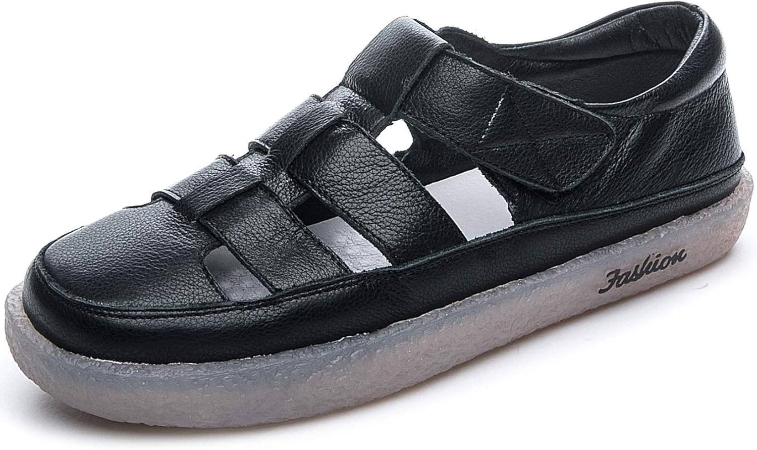 Amazon | [MIDIRO] サンダル レディース スポーツサンダル カジュアル 夏用サンダル ベロクロ 本革 袴用 通学 通勤 歩き ...