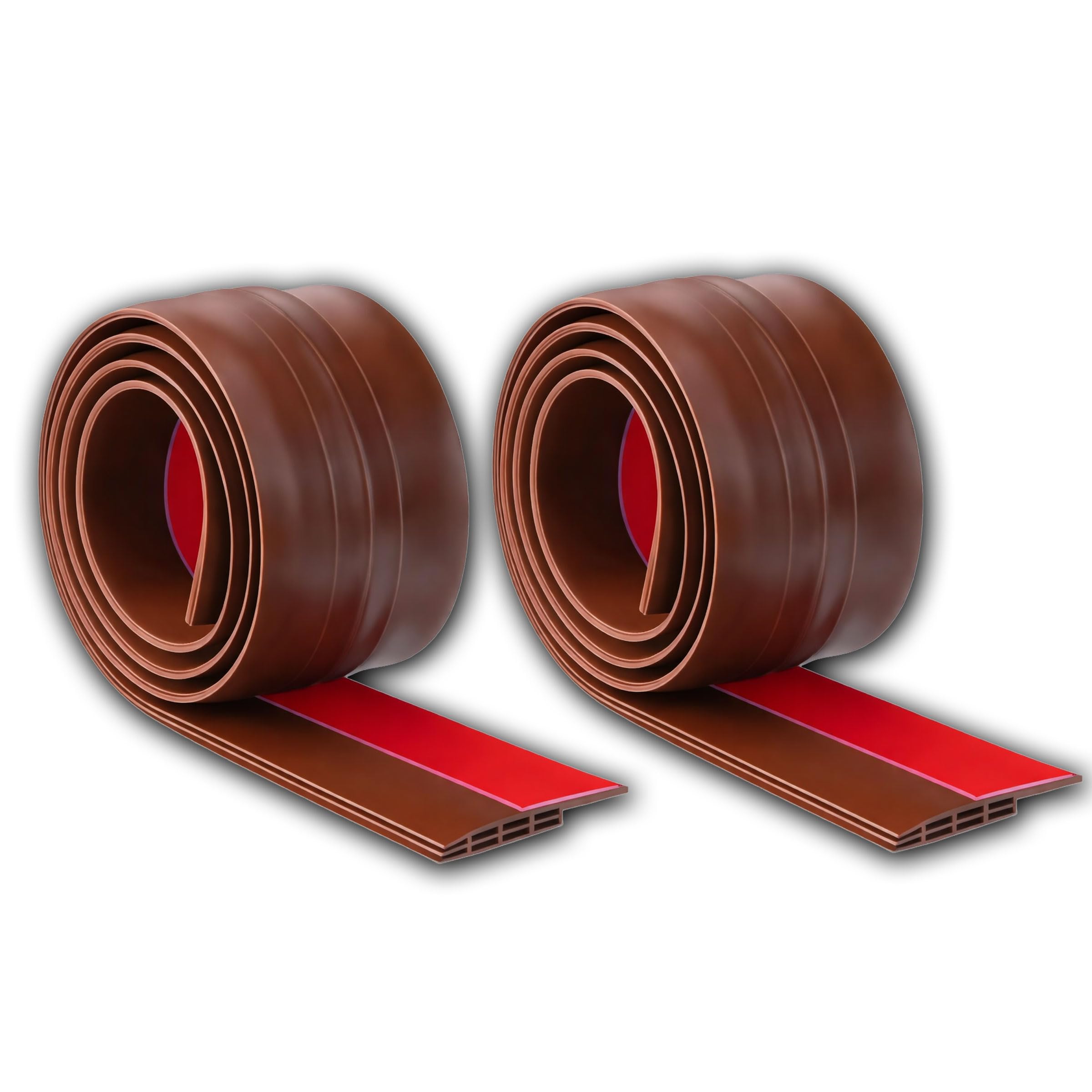 Boudin de porte en silicone marron lot de 2 pour confort thermique de la maison