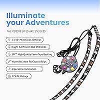 Vista 3 de Alpena - Kit de inicio MultiGloz, luces LED para exteriores e interiores, tiras de luces LED AlpenaLink RGB para automóviles, SUV, camiones y más