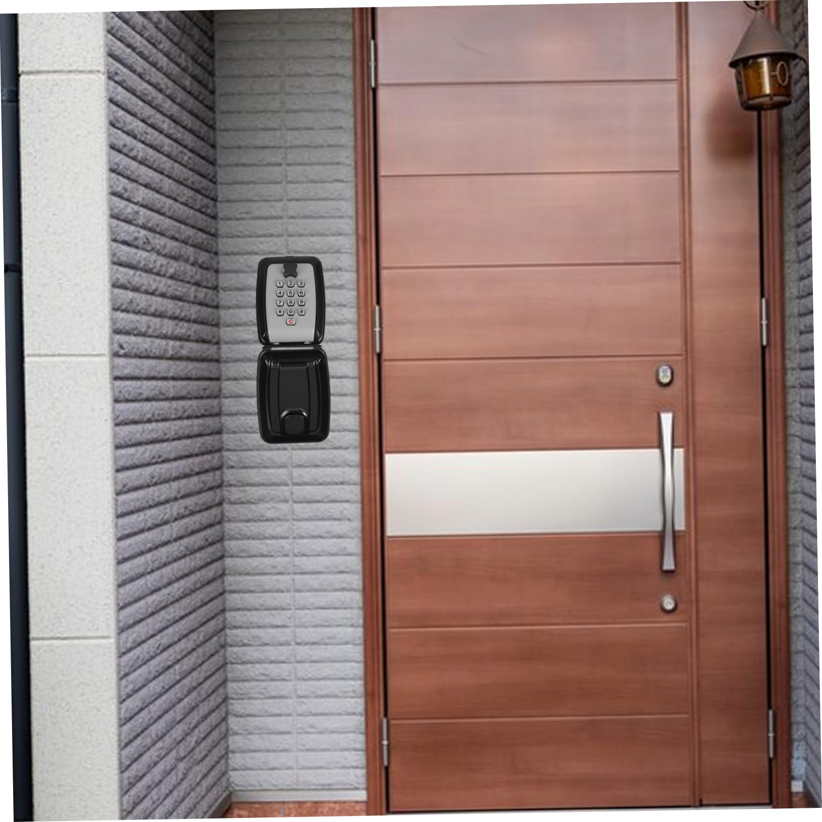 Operitacx Cassetta Porta Chiavi con Codice 12 Cifre in Lega di Zinco | Montaggio a Parete, Soluzione Compatta per Garage e Università, Design Elegante e Finitura Raffinata