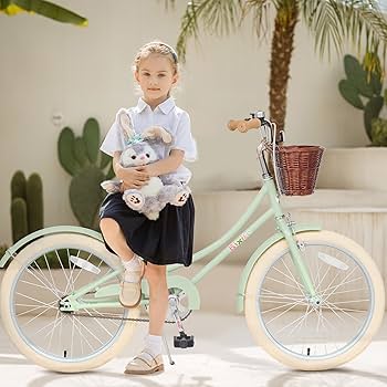 Bixike Retro Design Girls Bike 14 16 18 Inch Cruiser Bicycle