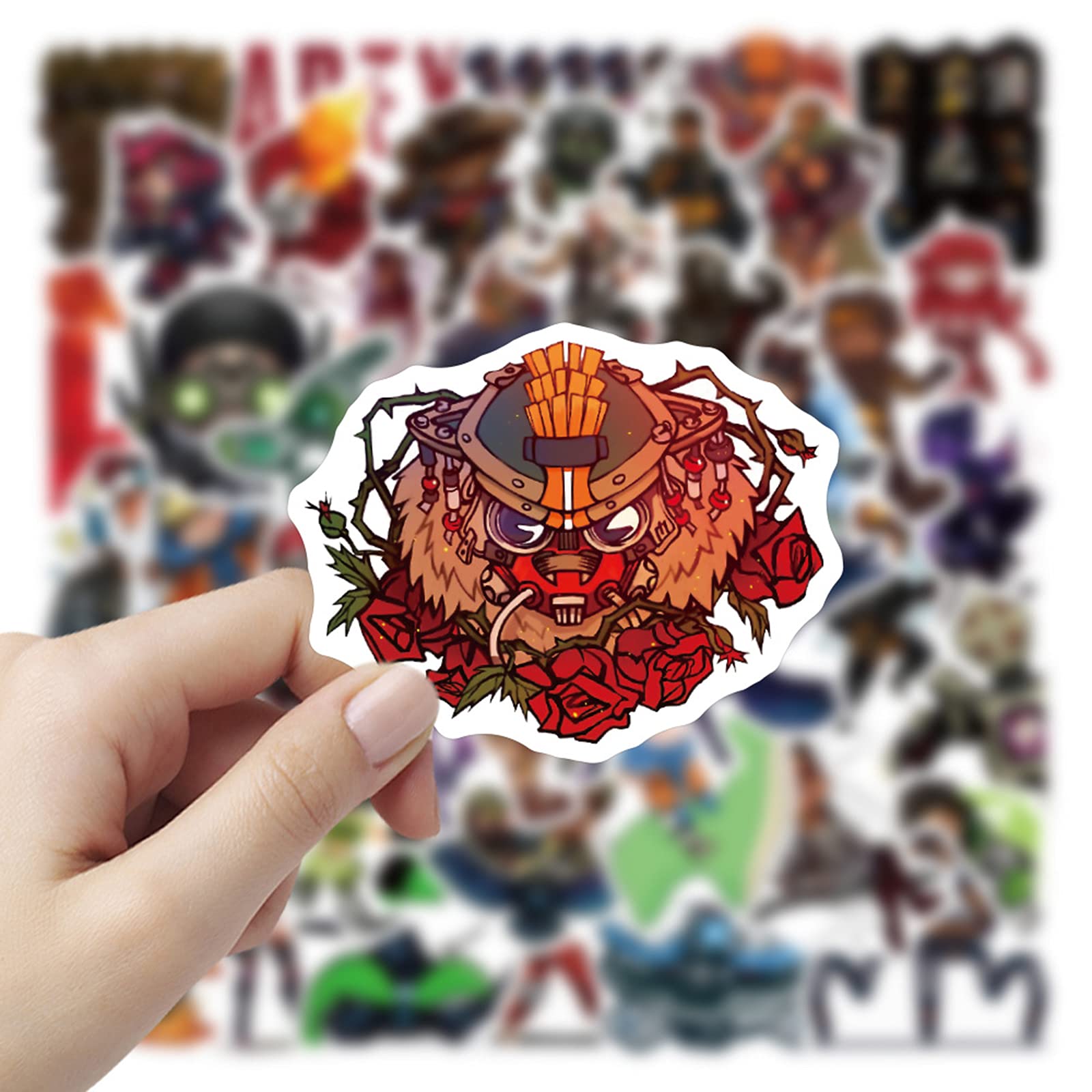 50pcs Apex Legends Laptop Stickers, Cool Game Stickers Waterproof for