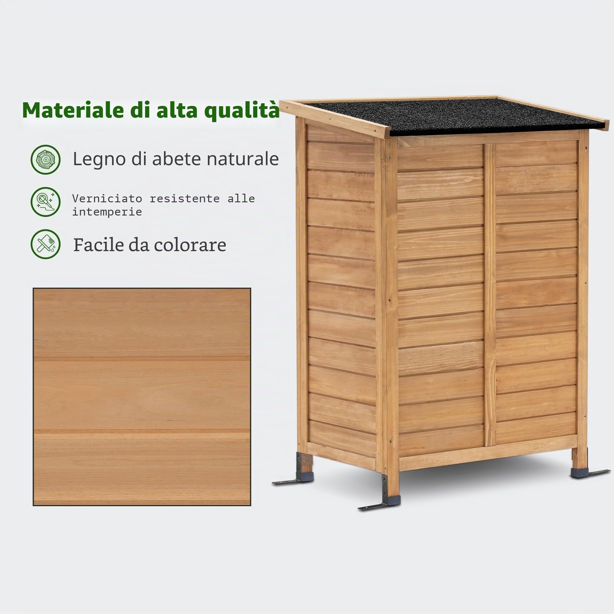 MCombo Capannone da Giardino Legna