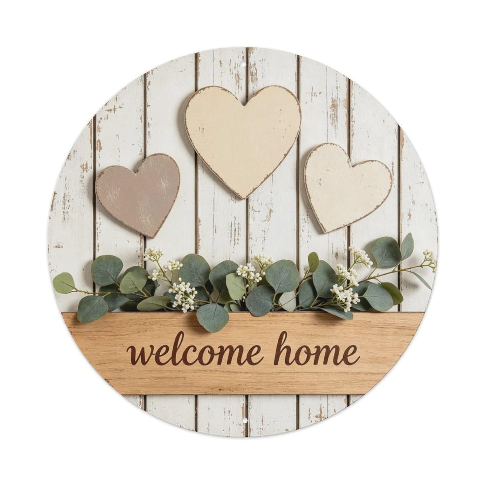 WELCOME HOME Metal Tin Sign Plaque